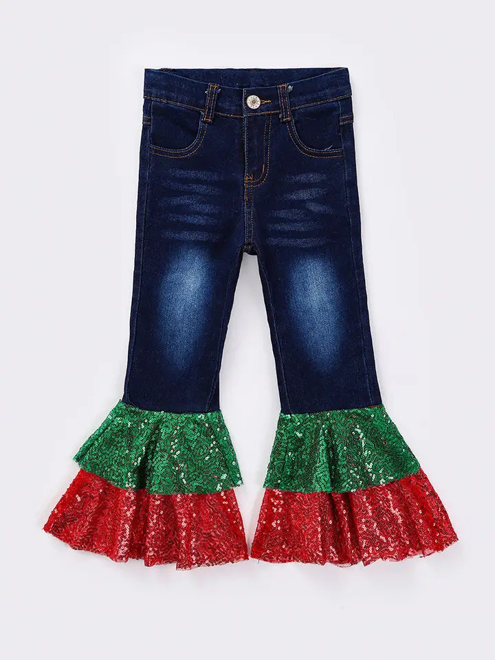 Baby Girls Christmas Denim Jeans
