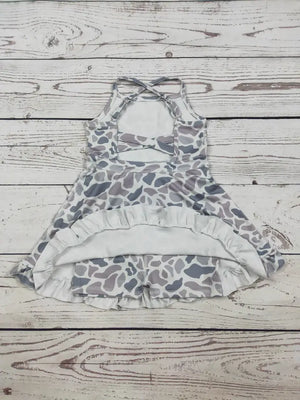 Girls Camouflage Printed Athletic Dress