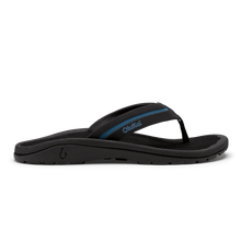 Olukai Men's Ohana Palua Sandals-Black/Slate Blue