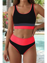 Athletic 2 Piece High Waisted Swimsuit