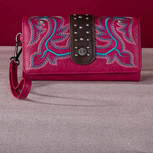 Montana West Embroidered Collection Wallet