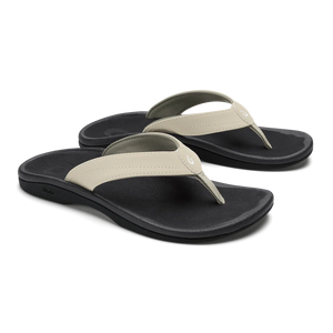 Olukai Women's Ohana Sandals-Ecru/Black