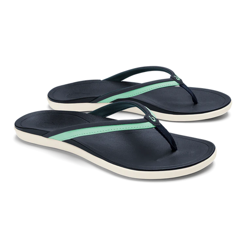 Women's Olukai Hoʻopio Malua Sandal Trench Blue / Paradise