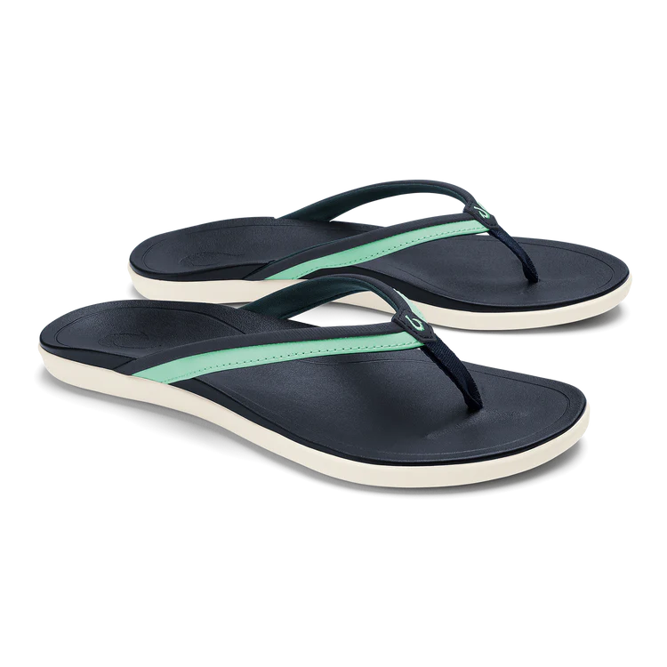 Women's Olukai Hoʻopio Malua Sandal Trench Blue / Paradise
