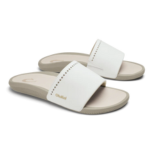 Olukai Women's Ulele Slide- Bright White/Tapa