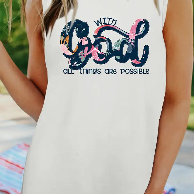 Christian Print Tank Top