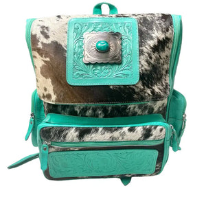 Tooled and Cowhide Backpack/Diaper Bag (3 style options)