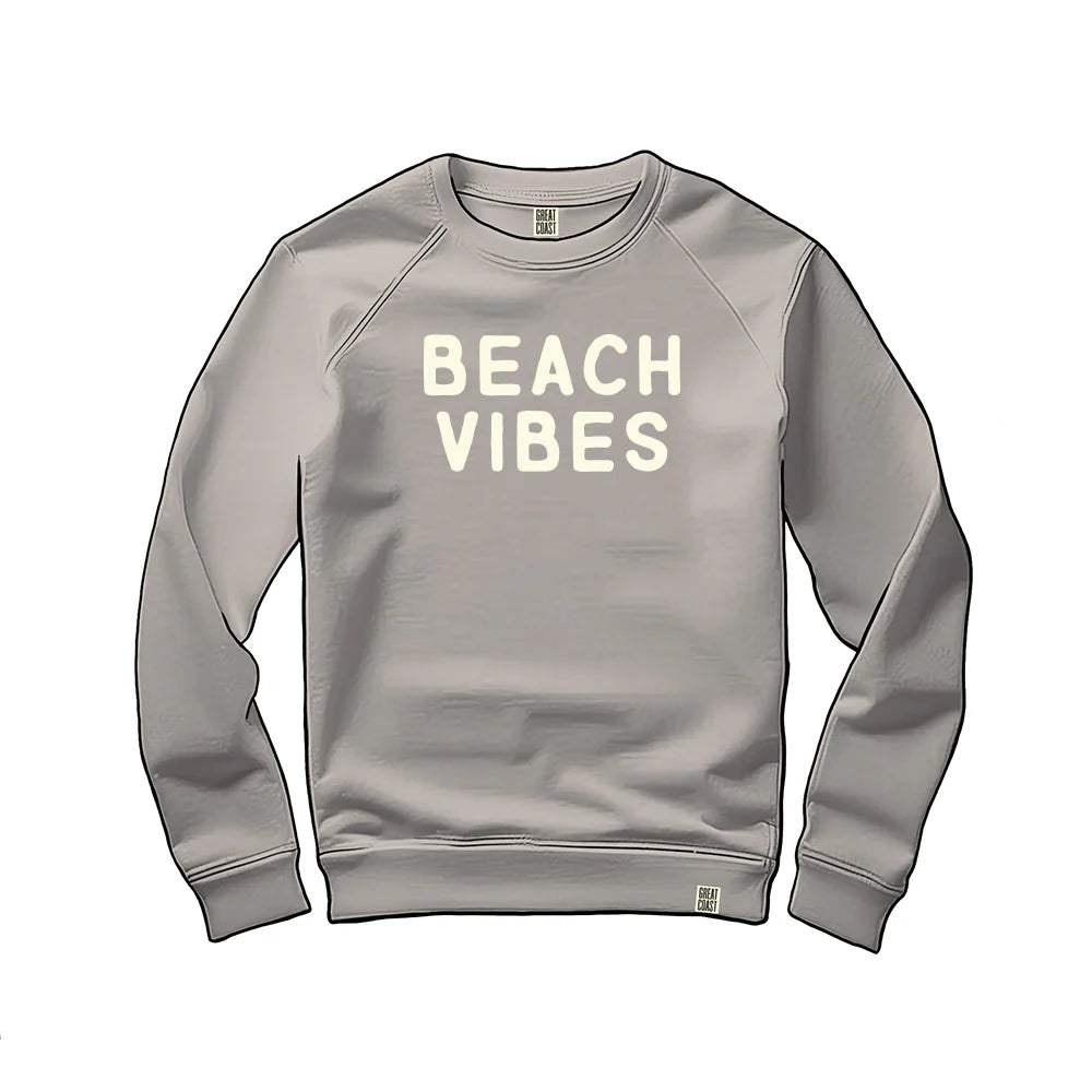 Beach Vibes Chenille Crewneck