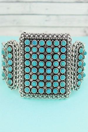 Turquoise Beaded Stretch Bracelet