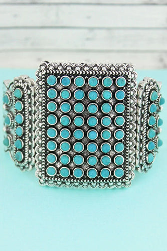Turquoise Beaded Stretch Bracelet