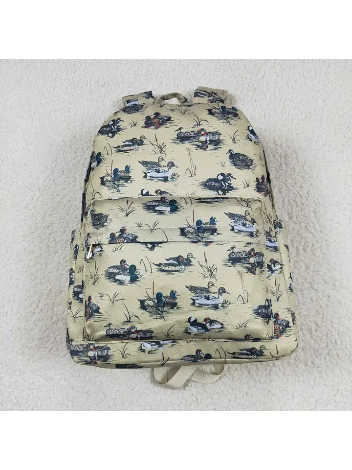 Kid's Duck Backpack- Brown