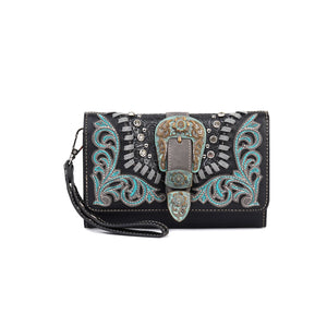 Montana West Buckle Collection Wallet/Wristlet/Crossbody