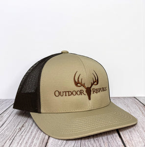 OR Buck Snapback- Khaki/Brown