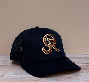 Youth OR Logo Snapback- Solid Navy