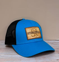 Outdoor Republic Southern Style Sublimated Wood Grain Patch Snapback- Cyan/Black