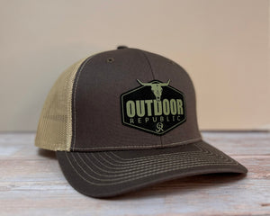 OR Diamond Cattle Snapback- Brown/Khaki