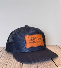 Florida Leather Patch Snapback-Solid Navy