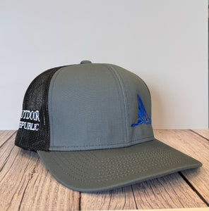 Redfish Tail Snapback- Graphite/Black