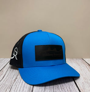 Outdoor Republic Fish Camp Leather Patch Snapback- Panther Teal/Black