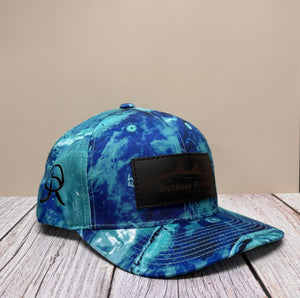 Outdoor Republic Fish Camp Leather Patch Mossy Oak Guide Snapback- Equator