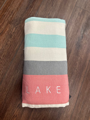 Lake Vibes Beach Towel (2 color options)