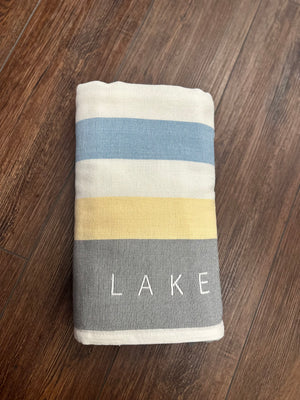 Lake Vibes Beach Towel (2 color options)