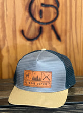Outdoor Republic Trio Leather Patch Snapback (6 Color Options)