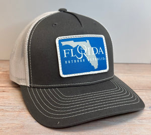 OR Florida Patch Snapback- Charcoal/White