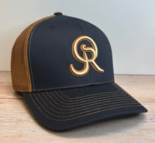 OR Logo Snapback- Navy/Caramel