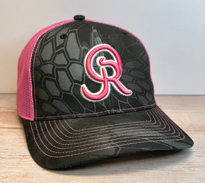 OR Logo Kryptek Snapback- Pink/Black