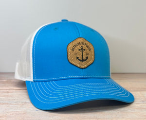 OR Anchor Cork Patch Snapback- Cyan/White