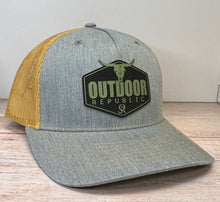 OR Diamond Cattle Snapback- Heather Grey/Amber