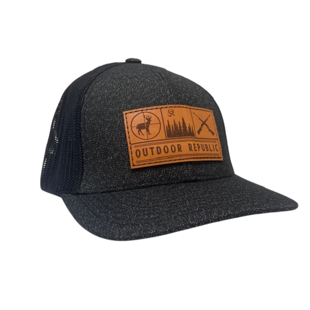 Hunt Trio-Heather Black/Black Fitted Hat