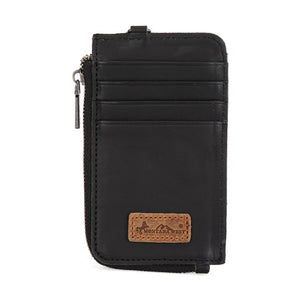 Montana West Genuine Leather Tooled Card Case RFID Wallet