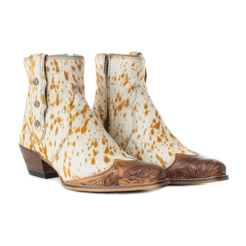 Myra Westro Western Hand-Tooled Booties