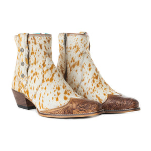 Myra Westro Western Hand-Tooled Booties