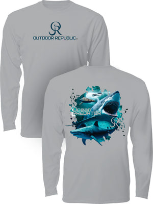 Ocean Predator - UPF 50 Performance Shirt (Unisex)