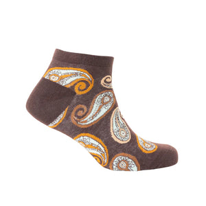 Myra Sunshine Swirl Suzie Ankle Socks In Brown