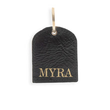 Myra Peeking Bloom Hand-tooled Leather Key Fob
