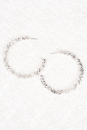 Silver tone Hoop Earrings