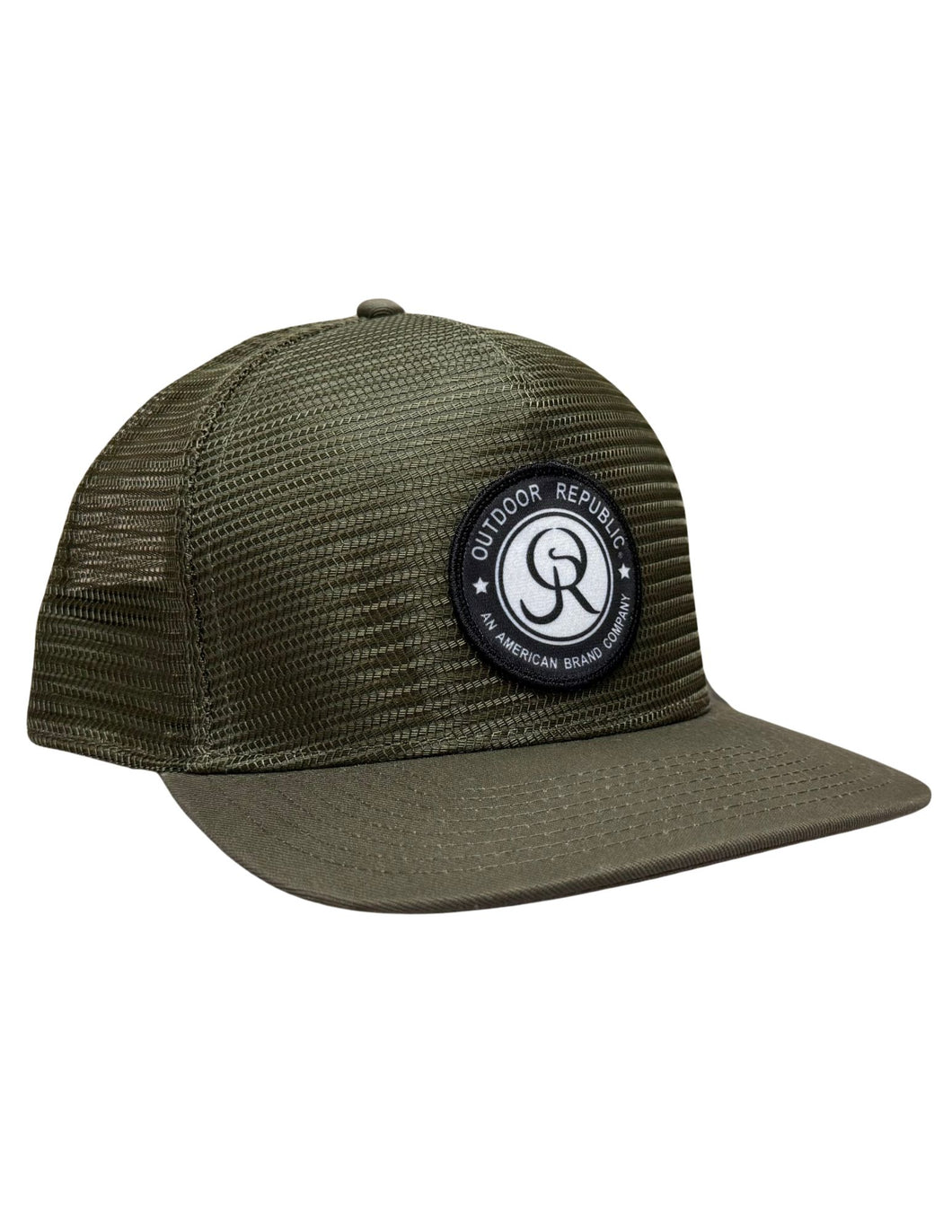 Circle Patch Snapback- Loden