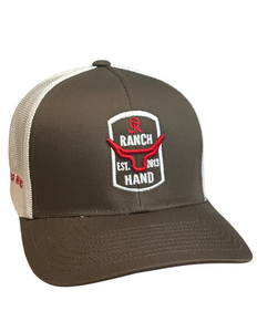 OR Ranch Hand Snapback- Brown/White