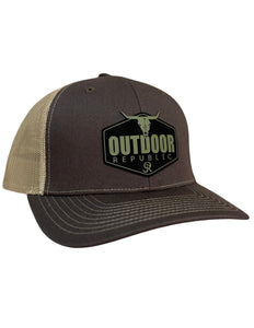 OR Diamond Cattle Snapback- Brown/Khaki