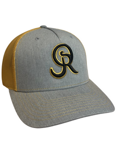 OR Logo Snapback- Heather Grey/Amber Gold