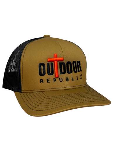 Outdoor Republic Cross Snapback- Buck/Black