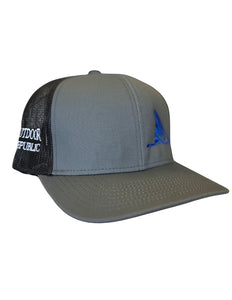 Redfish Tail Snapback- Graphite/Black