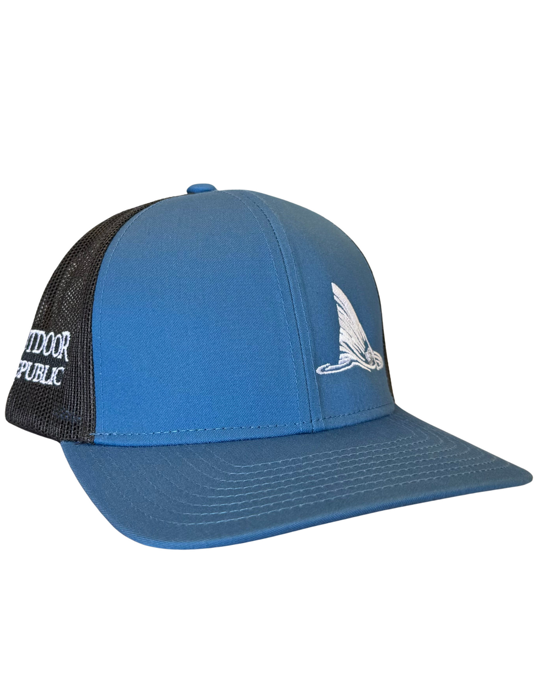 Redfish Tail Snapback- Panther Teal/Charcoal