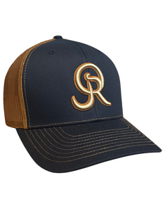 OR Logo Snapback- Navy/Caramel