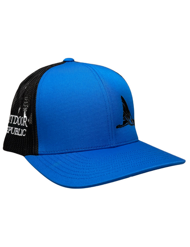 Redfish Tail Snapback- Royal Blue White