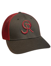 OR Logo Low-Profile Snapback- Coffee/Claret